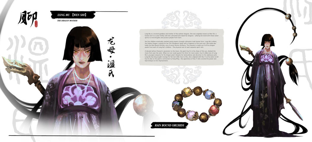 The Moon's Portrait - Character Sheet: Long Mu